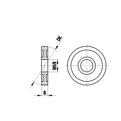 M8 сферический диск из высокопрочной стали, DK 30 мм, для систем ZEISS A-5555-0205