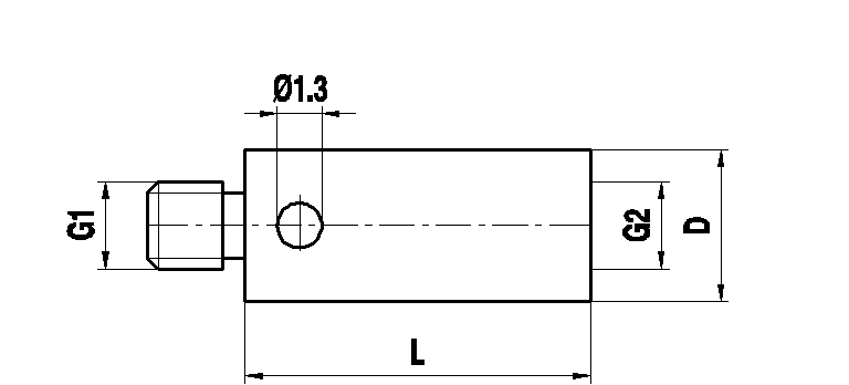 M2 на M3 переходник из нержавеющей стали, L 5 мм, для систем ZEISS A-5555-0306