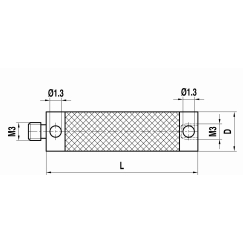 M3 удлинитель щупа из углепластика, L 150 мм, для систем ZEISS A-5555-1276