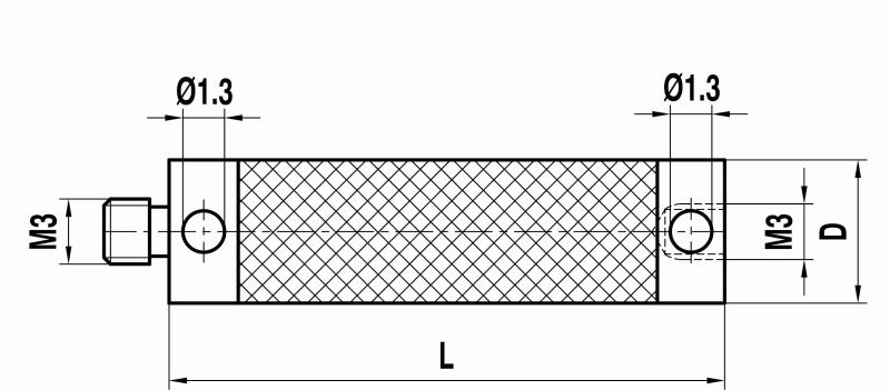 M3 удлинитель щупа из углепластика, L 20 мм, для систем ZEISS A-5555-3892